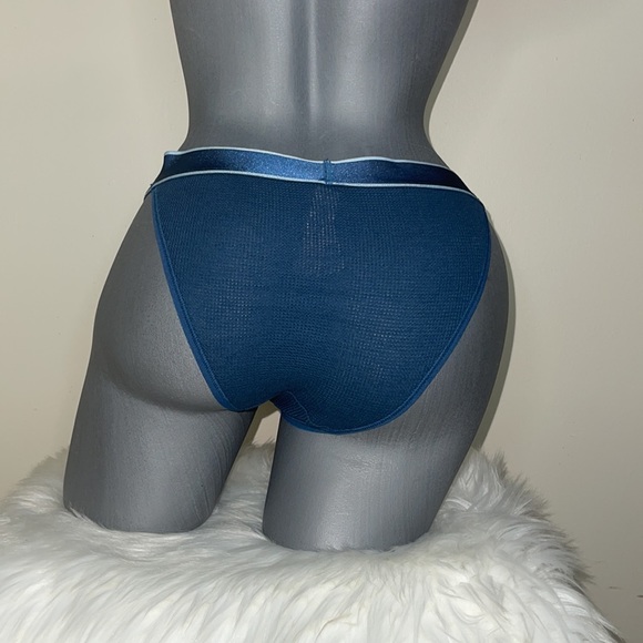 VICTORIAS SECRET LOGO WAISTBAND STRETCH COTTON TANGA BIKINI PANTY UNDERWEAR. NWT - Picture 8 of 10